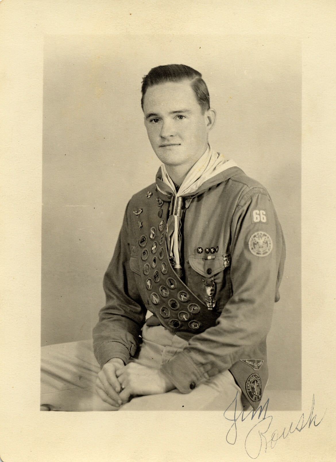 My grandfather, James Chester Roush, in his Eagle Scout uniform