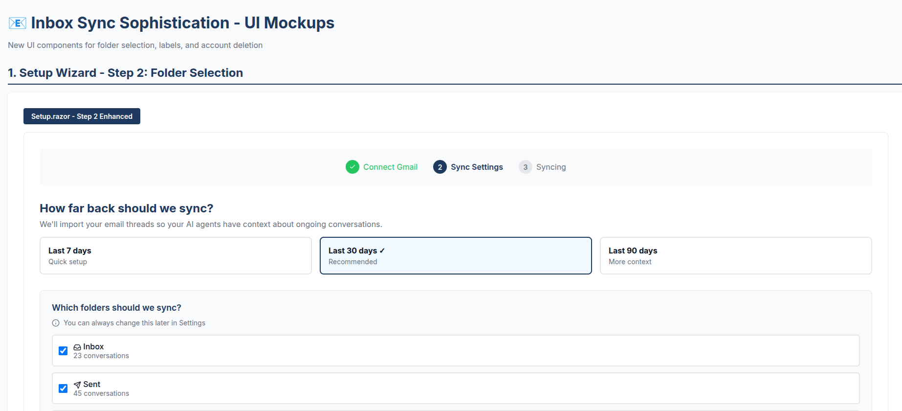 TextForge customer onboarding mock-up